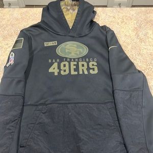 Youth Nike San fransisco 49ers salute to service hoodie